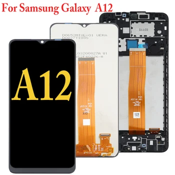 Original Para Samsung Galaxy A12 SM-A125F/DSN SM-A125F/DS SM-A125F SM-A125M SM-A125U Tela LCD Touch screen Digitalizador de Peças 1