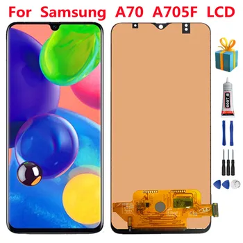 Original Para Samsung Galaxy A70 2019 Display LCD SM-A705FN/DS Tela de Toque Digitador Para o Samsung SM-A705F/DS Substituição da Tela 1