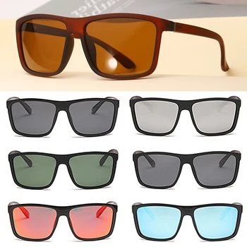 Os Óculos de sol polarizados Mens Novo Estilo de Condução do Esporte Óculos Preto Azul Vermelho UV Exterior Condução Óculos