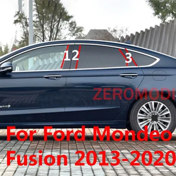 Para a Fusão de Ford Mondeo MK5 2020 2019 2018 Carro Coluna do Meio Janela do PC Guarnições de Decoração B C Pilar Tira de Adesivo 2017 2016 2015 1