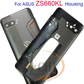 Para Asus ROG Telefone II ZS660KL tampa da bateria Para Asus ZS660KL Tampa Traseira Carcaça Peças de Reposição para ASUS ROG Phone2 Habitação 1