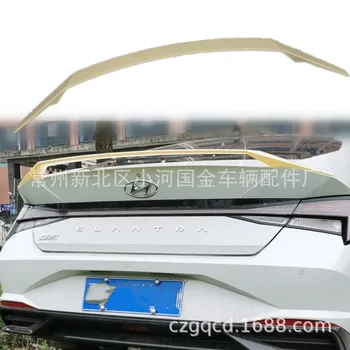 Para Hyundai Elantra 2022 de Alta Qualidade Plástico ABS Traseiro, Spoiler de Tecto Asa Tronco Lábio Tampa do carregador do Carro de Estilo 1