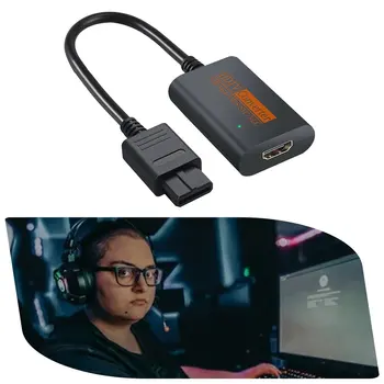 Para NGC/SNES/N64 Para compatíveis com HDMI, Conversor Adaptador Para Nintend 64 Para GameCube Plug And Play Cheio de Cabo Digital 2