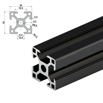 Para o V-CORE 3 Gabinete 2.0 PRETO 3030 Padrão Europeu Perfil de Alumínio Anodizado Gabinete CNC Impressora 3D V-core 3.1