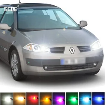 Para Renault Megane II Megane III 5-porta SCOE Nova 2X 12SMD Frontal LED de Luz de Estacionamento Dianteiro do Lado do Marcador de Fonte de Luz, Estilo Carro
