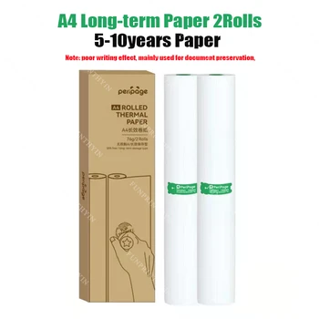 PeriPage A40 Oficial térmica de papel A4 210X30mm /210X297mm Térmica aparelho de Fax papel 5-10 Anos ou de 2 a 3 anos de Papel