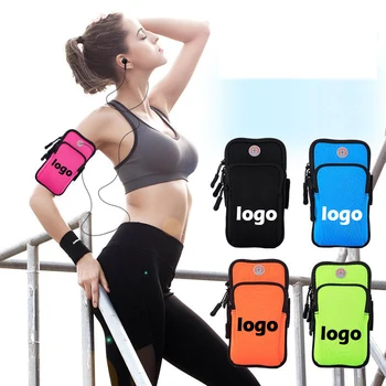 personalizado Neoprene esportes braço saco do telefone móvel saco de design de logotipo dom giveaway
