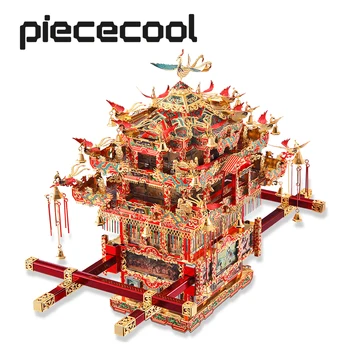 Piececool 3D do Metal de Quebra-cabeça de Noiva Limousine Cadeira de Casamento de Série do Modelo de Construção de Kits de Quebra de Brinquedos ,Presentes de Aniversário para Adultos Crianças