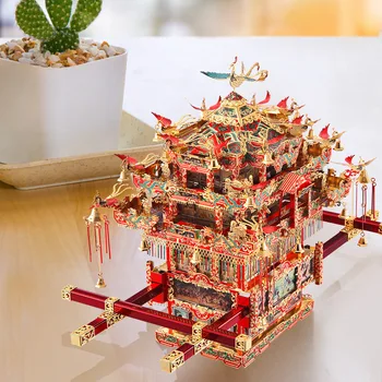 Piececool 3D do Metal de Quebra-cabeça de Noiva Limousine Cadeira de Casamento de Série do Modelo de Construção de Kits de Quebra de Brinquedos ,Presentes de Aniversário para Adultos Crianças 2