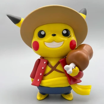 Pokemon Figuras De Anime Cosplay De Pikachu Um Pedaço De Luffy Ação Monstros De Bolso Kawaii Decoração Cartoon Modelo De Presentear Crianças Brinquedos