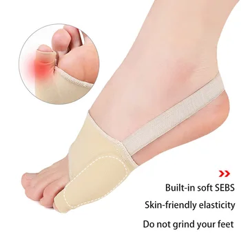 Pouco dedo do pé dedo do pé varo separador Unisex pouco dedo do pé sac Macio e anti-desgaste e anti-dor de enfermagem capa de dedo sobre o lado do pé 2