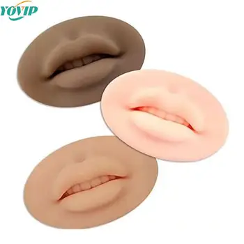 Premium Soft 3D Lábios Prática de Silicone Pele Para Maquiagem Permanente Artistas Humanos Bordo Blush Microblading PMU Acessórios de Formação