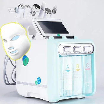 Profissional Portátil Home 7 em 1 pequena bolha de água portátil de oxigênio jet peel sistema de Limpeza Facial Máquina 2