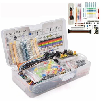 Projeto de DIY Starter Eletrônica DIY Kit com 830 Tie-pontos de Experimentação para o Arduino R3 Componentes Eletrônicos Conjunto com a Caixa de