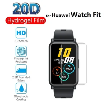 Proteção de Hidrogel Filme para Huawei Assistir Ajuste Protetor de Tela para Huawei Relógio de Ajuste (Não de Vidro) de Filme de Proteção de Folha 1