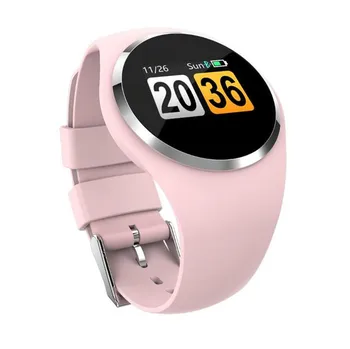 Q1-de-Rosa de Moda as Mulheres Inteligentes Relógio Senhora da Pressão Arterial Medição da frequência Cardíaca Chamada Lembrete de Esportes Relógios Inteligentes Para Android IOS