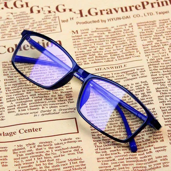 Quadro Pequeno De Estudantes Computador Óptico De Óculos Mulheres Homens Moda Anti Luz Azul Falso Óculos Luz Azul Bloqueio De Óculos