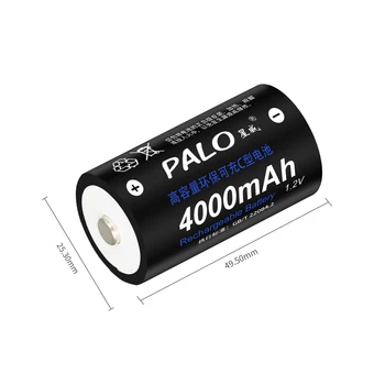 R14 C Célula 1.2 V C tamanho bateria recarregável 4000mAh as baterias NI-MH de Vela do DIODO emissor de Fogão a Gás/Carro de Brinquedo Rádio 2