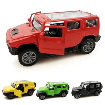 Random 1 Pcs 1/48 Liga de Puxar para Trás a Simulação de Veículo Off-road do Modelo de Móvel Porta do Carro de Esportes para Crianças de Brinquedo de Menino Coleção de Carro