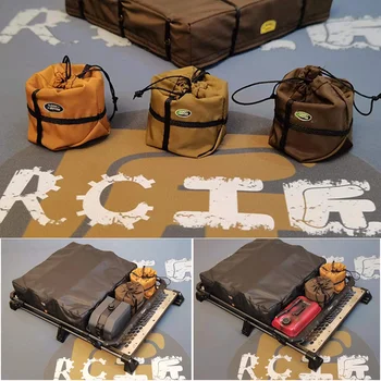 RC Mini Pote de Sacos de bagageiro Réplica Cênica Ornamentos para 1/10 RC Rastreador de Carro Traxxas TRX4 Defender RC4WD D90 Peças Diy 1