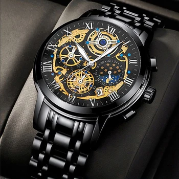 Fim 2021 Nova Moda Casual Mens Relógios Luminosos LIGE de melhor Marca de Luxo relógio de Pulso Relógio de Quartzo Azul relógios Para Homens Relógio Masculino \ Homens Relógios | Arquitetomais.com.br 11