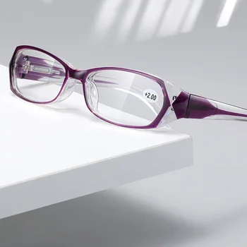 Retro Anti Blue ray Óculos de Leitura Moda feminina Presbiopia Óculos Mulheres de Computador Prescrição de Óculos com +1.5 +2