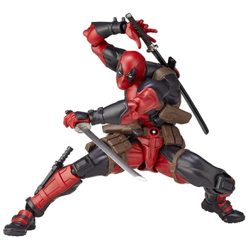 Revoltech Yamaguchi Deadpool Figura de Ação X-HOMEM, Super-Herói, as Juntas de articulação Móvel Figura de Ação do Modelo de Brinquedo Colecionável Presente