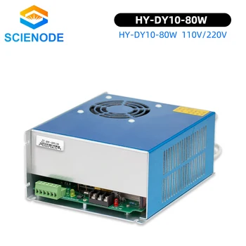 Scienode DY10 80W Laser de CO2 Fonte de Alimentação HY-DY10 110V 220V Para R W1/Z1/S1 do Laser do CO2 do Tubo de Gravura de Máquina de Corte DY Série