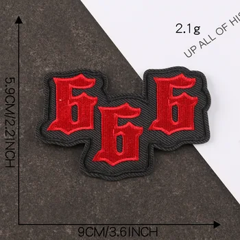 Seis Número Tecido Bordado Carta de Patch Cap Roupas Adesivos Saco de Costurar Ferro Em Applique DIY de Vestuário Costura Acessórios de Vestuário 2