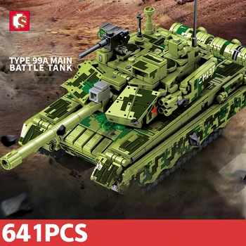 SEMBO Militar 641PCS Tanque Principal de Batalha Tijolos Pesados Armados de Armas de Blocos de Construção Colecionáveis Mostrar Para as Crianças a Adultos 1