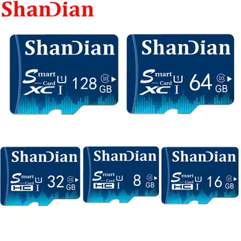 SHANDIAN Universal TF/SD 2022 Cartão Sd 8GB 16GB Cartão de Memória Microsd de 32GB e 64 GB, 128 GB TF Cartão Mini Câmera Digital de Telefone Celular