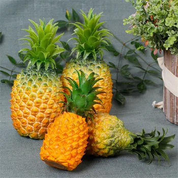Simulação artificial de frutas esboço adereços foto de hotel em shopping de decoração de Espuma de PU de Plástico Simulação de abacaxi falso fruto modelo 1