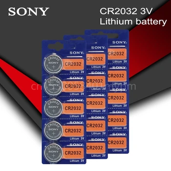 SONY CR2032 CR 2032 DL2032 ECR2032 BR2032 3V Bateria de Lítio para o Relógio de Brinquedo Calculadora Carro de Controle Remoto Botão de Célula tipo Moeda 1