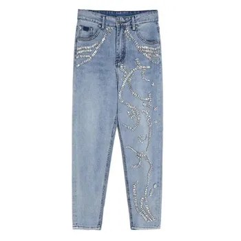Fim 2020 Cintura Alta Jeans Para Mulheres Slim Trecho Rasgado Angustiado Jeans Jean Bodycon Borla Magro Push-Up Jeans, Calças De Mulher \ Fundos | Arquitetomais.com.br 11