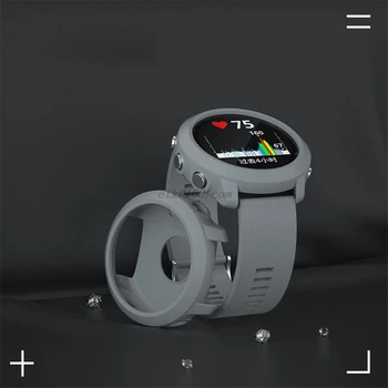 Substituição de Silício Slim Banda Assista Case Capa Para Garmin Forerunner 645 Música Smart watch Protetor de Shel 2