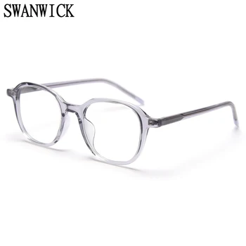 Swanwick transparente moldura quadrada luz azul bloqueio de óculos mulheres TR90 óptico de quadros de espetáculo homens de laranja estilo de moda preto