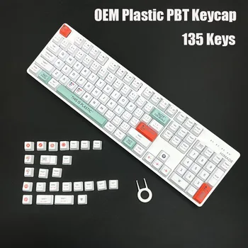 Tema plástico do OEM Perfil de PBT Keycaps 135 Teclas de Gamer Teclado Mecânico de Sublimação 61 64 68 87 96 104 Chave Cap Mx Switch