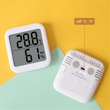 Temperatura da exposição do LCD Medidor de Umidade Medidor Higrómetro do Termômetro de Digitas Sala de estar, Quarto de Bebê