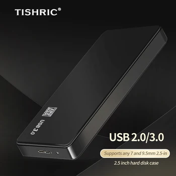 TISHRIC Unidade de disco Rígido Externa Hdd Caso de Disco Rígido Caso Hdd Caixa 2.5 SATA Para USB 3.0 Adaptador Para HD Externo HDD Caixa