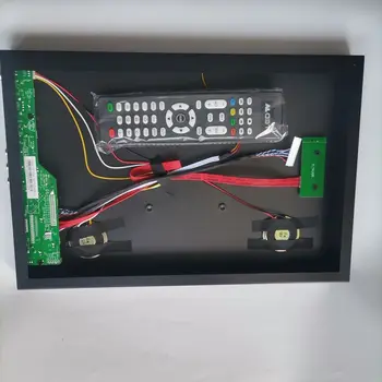 TV Controlador de placa de AV HDMI USB compatível com VGA +liga de Alumínio caixa de metal do painel tampa de trás da caixa do kit universal de Tela LCD