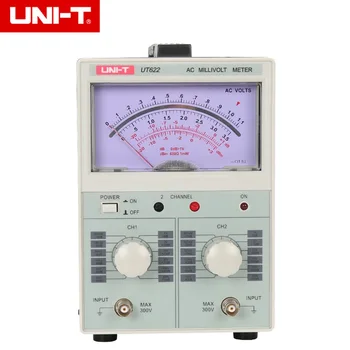 UNIDADE UT622 Dual Channel CA voltímetro digital/milivolts medidor
