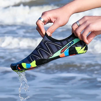 Unisex Verão, Sapatos De Praia Água Piscina Anti-Derrapante Tênis Para Homens, Mulheres Aqua Sapato Macio De Surf, Do Desporto À Beira-Mar Calçado Chinelos De Quarto