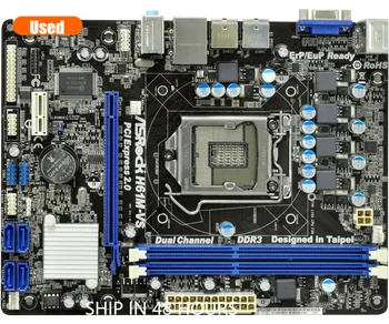 Usado ASRock H61M-VS LGA 1155 DDR3 RAM 16G de gráficos Integrado da placa-Mãe