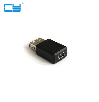 USB Tipo 2 0 Fêmea para Mini USB 5pin Conector Fêmea de Adaptador de Extensão