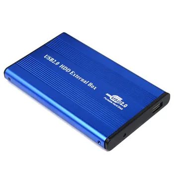 USB2.0 Unidade de disco Rígido do Compartimento de Disco HDD Externo Caixa de Caso Transportador de 2,5