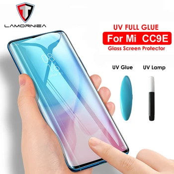 UV Total de Cola Sceen Protetor Para Xiaomi Mi 9t Pro 9 t Líquido UV Vidro Temperado Para Xiaomi Mi CC9 E Redmi k20 Pro A3 Mi CC9E