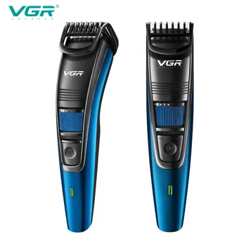 VGR 052 Cabelo Clipper Profissional de Cuidados Pessoais Recarregável USB Barbearia Aparador Para os Homens de Lavar roupa Barbeiro Corte de cabelo VGR V052