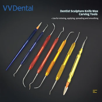 VVDental 1Pcs Dentista Escultura Faca de entalhe em Cera Ferramenta de Espátula de Lâmina de laboratório de prótese Dentária Ferramentas de Dentista Fornecimento de Acessórios