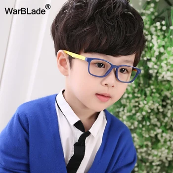 WarBLade TR90 Flexível Crianças Óculos de Armação de Óculos Para crianças Meninos Meninas rapazes raparigas Grau de Miopia Quadros Ópticos Com Amarra Quadrada 2020 2