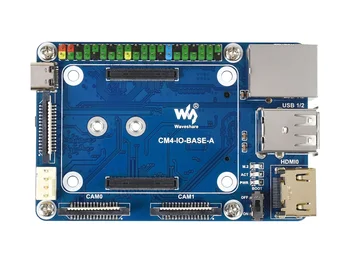 Waveshare Mini Placa de Base(Uma)para o Raspberry Pi Calcular o Módulo 4,a Bordo de Conectores, Incluindo:CSI/DSI/VENTILADOR/USB/RJ45 Gigabit Ethernet